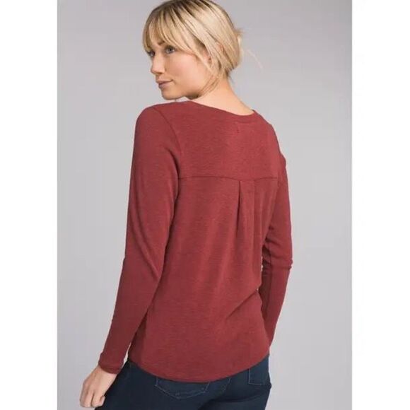 Prana Frosene Top Cotton and‎ Tencel in Mulled Wine Size XS - Picture 3 of 11
